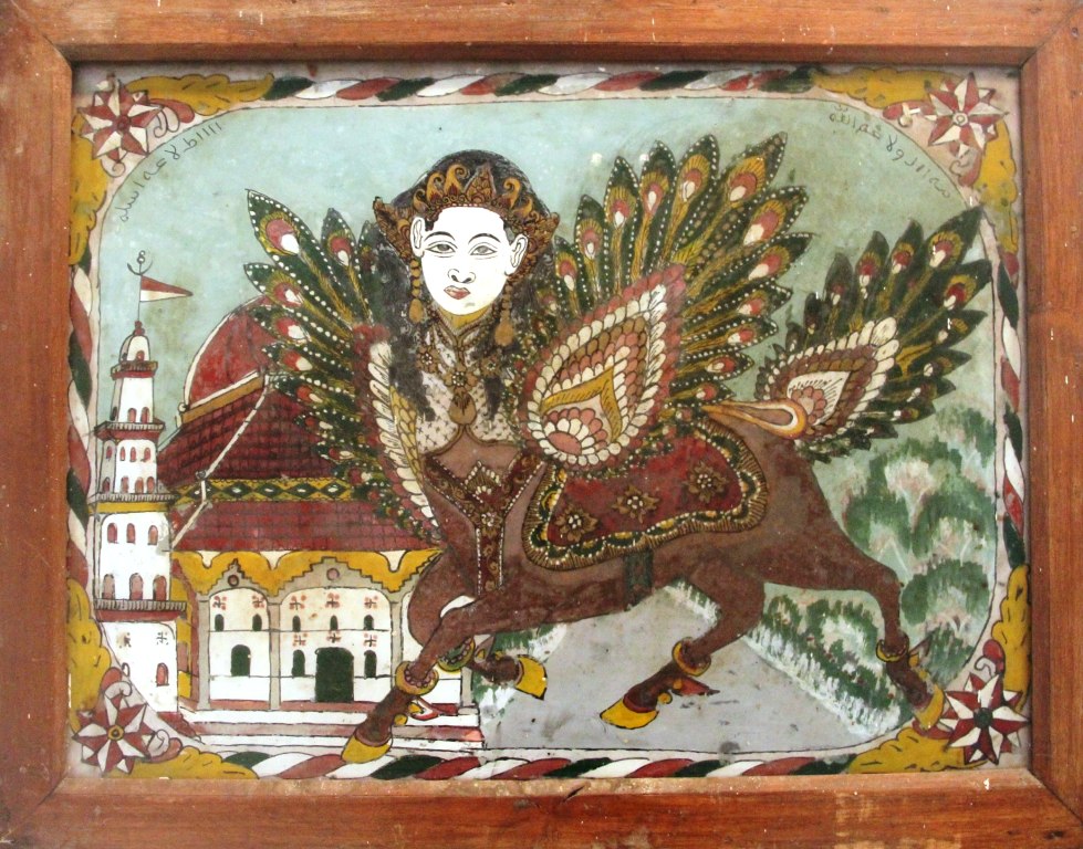 Salah satu karya dalam Pameran Seni Rupa Tradisi "Jamila" di Bentara Budaya Yogyakarta, 15-24 Juli 2014. Karya ini berjudul "Buraq Madura". Pelukisnya anonim.